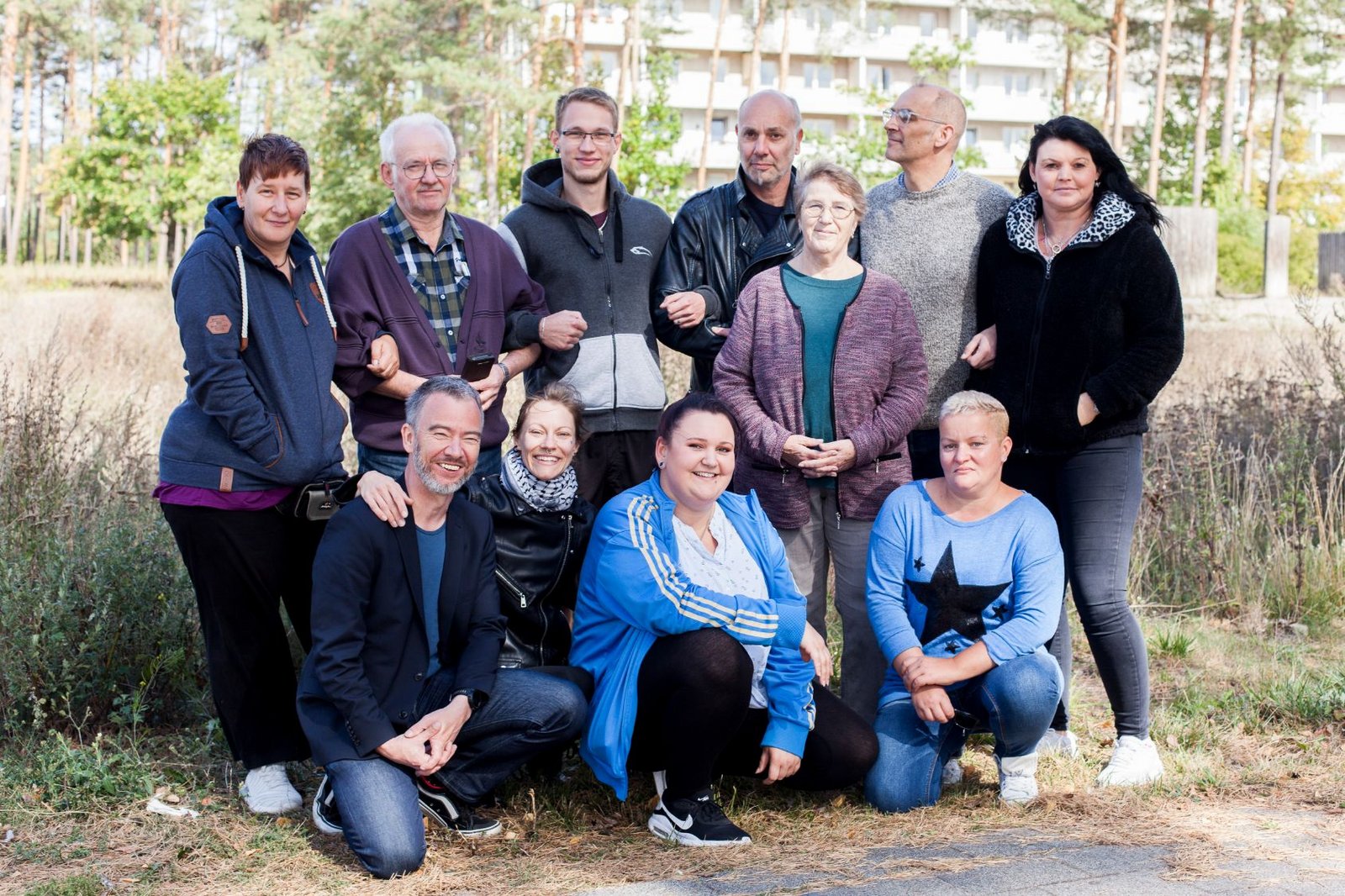 Group picture New Patrons of Eberswalde with mediator Holger Friese