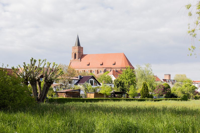 Beeskow, Stadtansicht Kirche der Stadt Beeskow