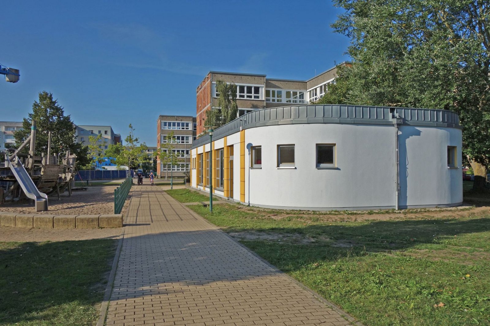 The building of the Erwin Fischer School in Greifswald
