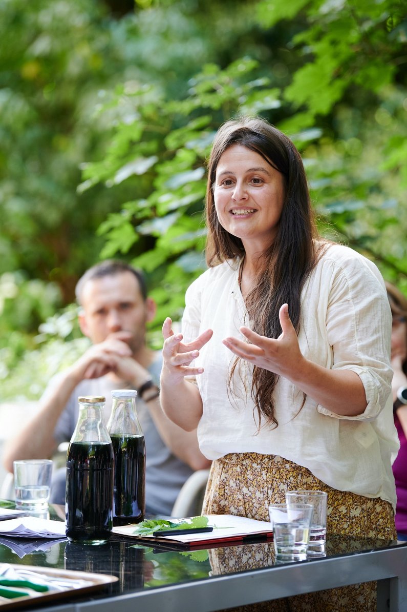 Caroline Pekle at garden workshop in Mönchengladbach