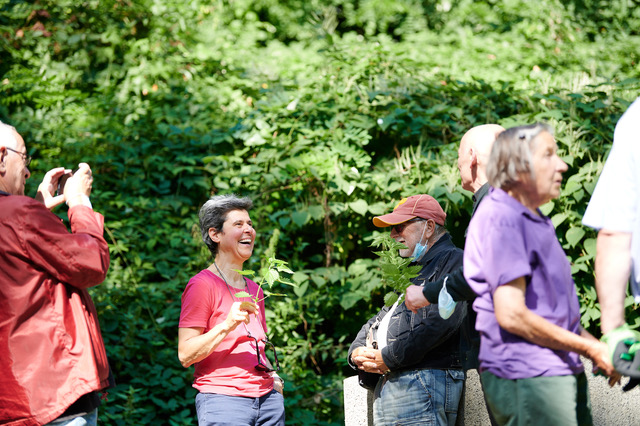 New Patrons of Mönchengladbach at garden workshop with Caroline Pekle