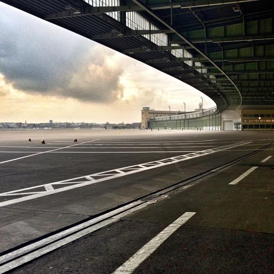 Ansicht des Flughafens Tempelhof