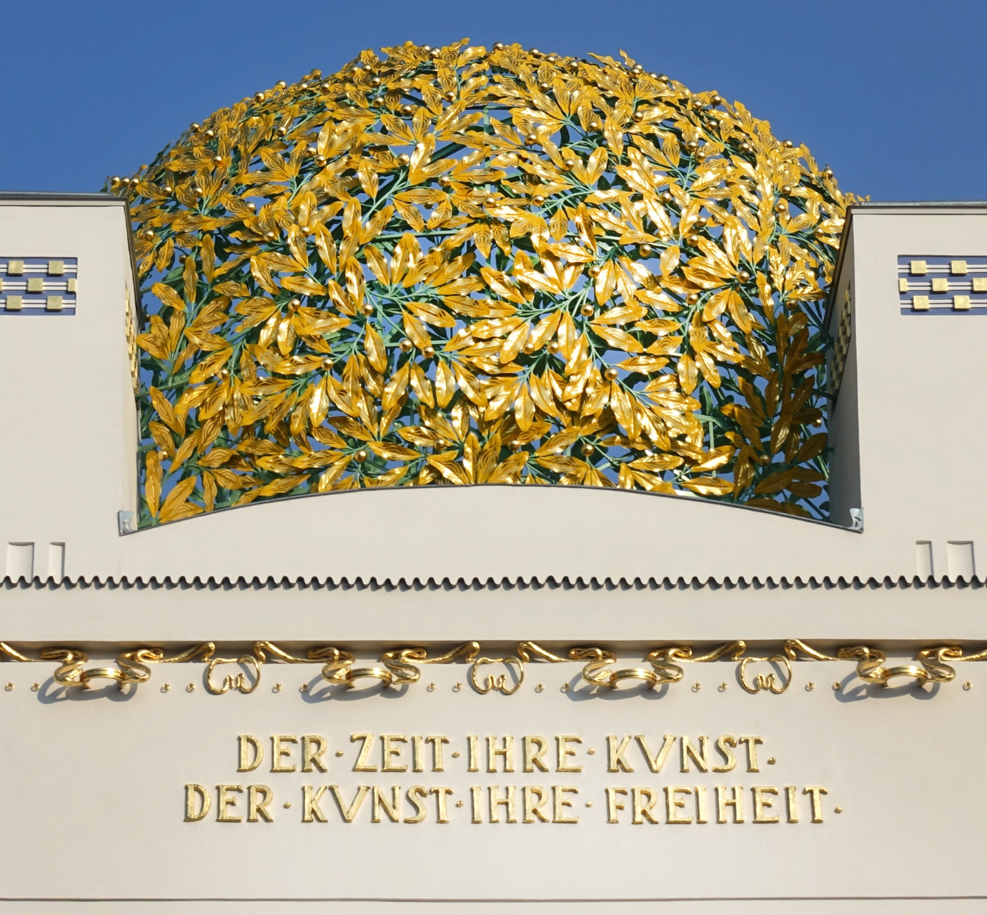 Inschrift am Wiener Secessionsgebäude