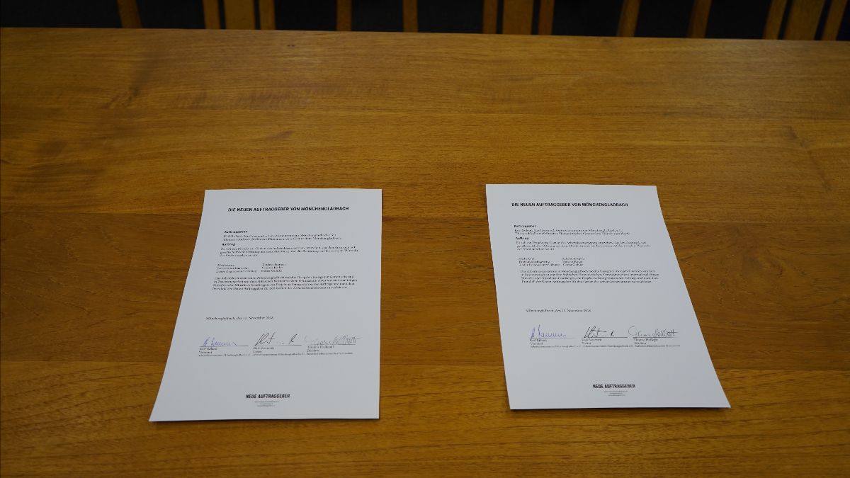 The New Patrons of Mönchengladbach. Signing of commission